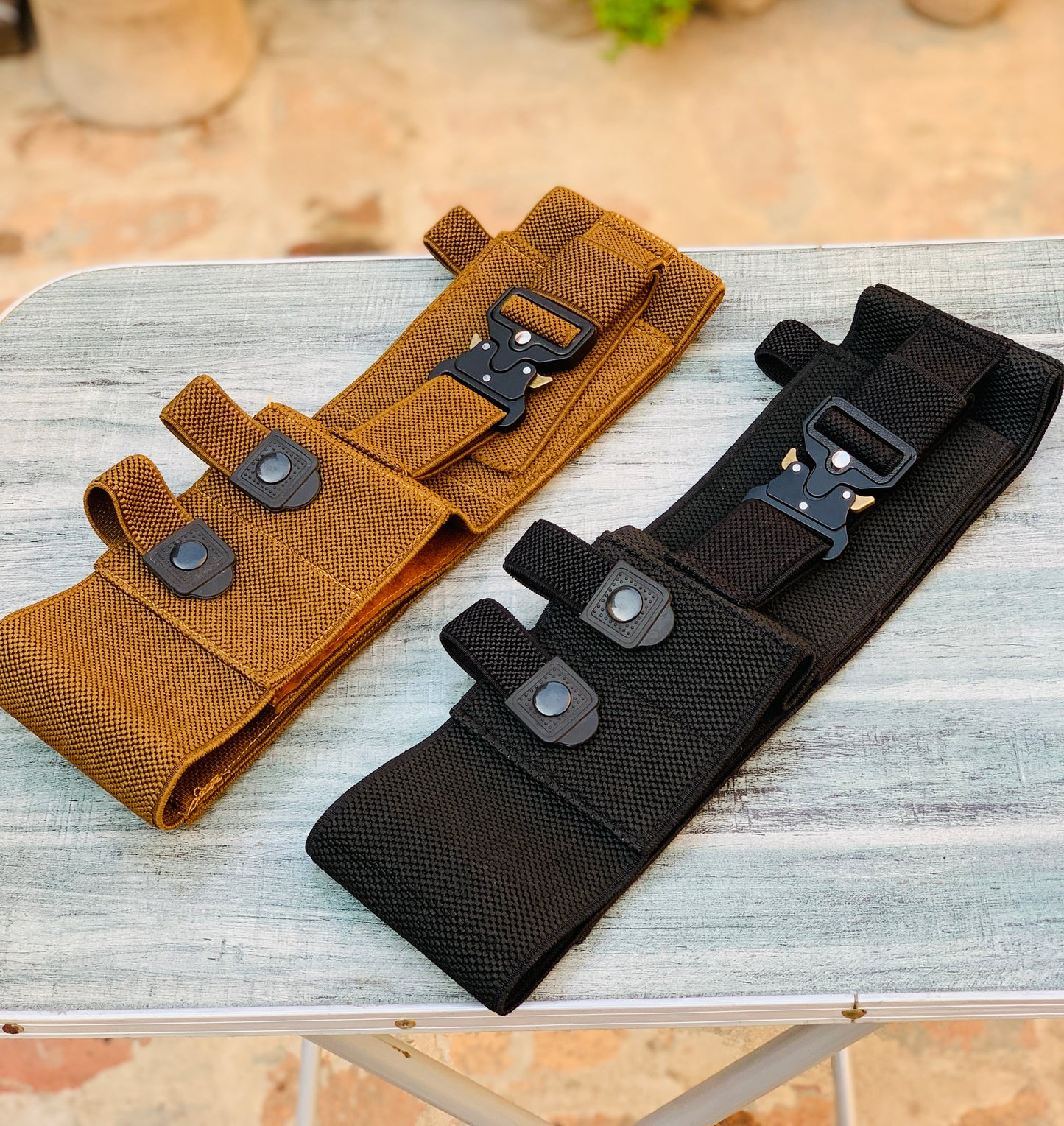Belly Elastic holster-Concealed carry with Aluminium desgin lock