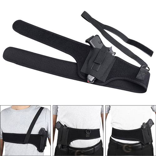 Chest shoulder holster