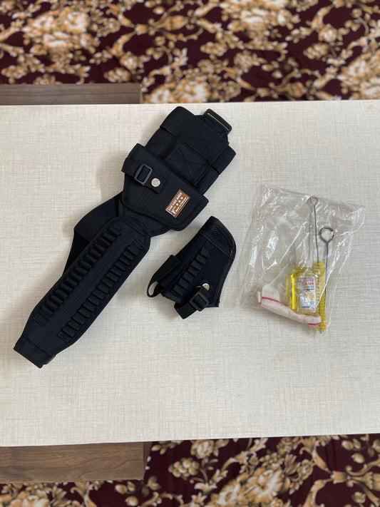 3 in 1 parachte deal, (1 x parachute double round holster,1 x parachute clipper,1 x cleaning kit)