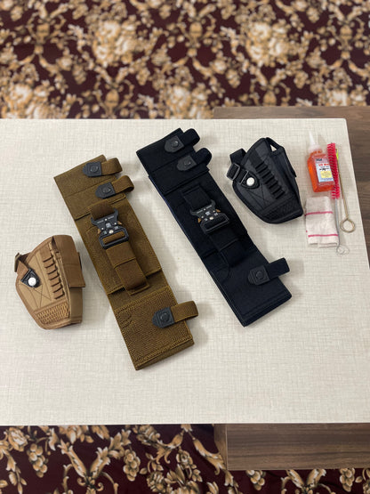 3 in 1 Deal. 1 x Belly Elastic belt,1 x Parachute clipper,1x cleaning kit