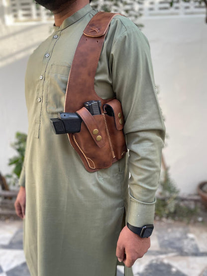 Side shoulder Holster with single magazine